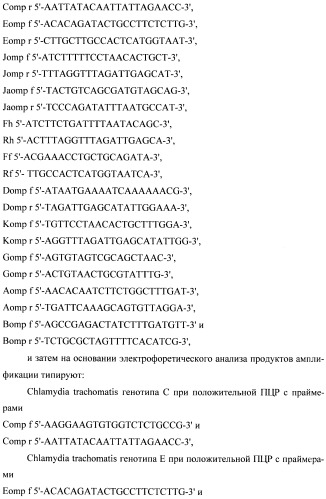 Способ генотипирования chlamydia trachomatis (патент 2443782)