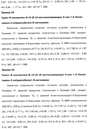 Производные бензотиазолциклобутиламина в качестве лигандов гистаминовых h3-рецепторов, фармацевтическая композиция на их основе, способ селективной модуляции эффектов гистаминовых h3-рецепторов и способ лечения состояния или нарушения, модулируемого гистаминовыми h3-рецепторами (патент 2487130)