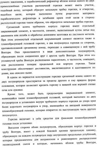 Горелка печи, духовки или гриля, а также способ изготовления упомянутой горелки (патент 2319071)