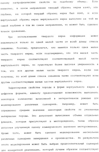 Генерация и отображение виртуального керна и виртуального образца керна, связанного с выбранной частью виртуального керна (патент 2366985)