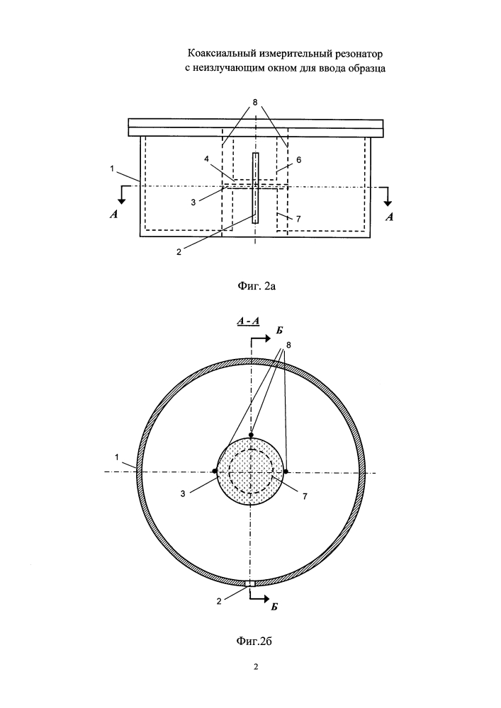Коаксиальный измерительный резонатор с неизлучающим окном для ввода образца (патент 2626746)