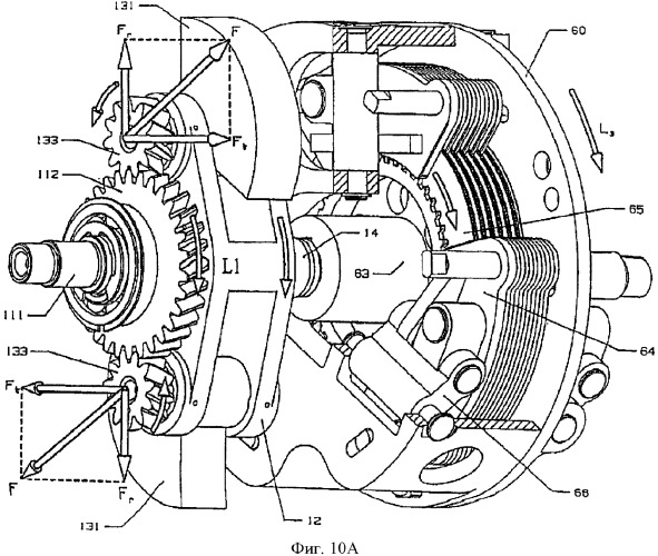 Механически управляемая бесступенчатая автоматическая коробка передач (патент 2350803)