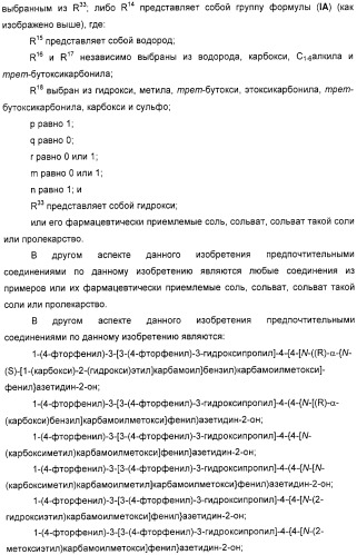 Производные дифенилазетидинона, способы их получения, содержащие их фармацевтические композиции и комбинация и их применение для ингибирования всасывания холестерина (патент 2333199)