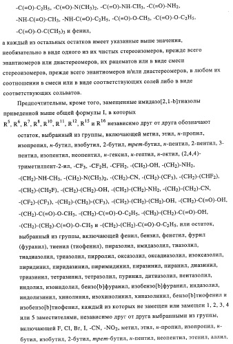 Замещенные имидазо[2,1-b]тиазолы и их применение для приготовления лекарственных средств (патент 2450010)