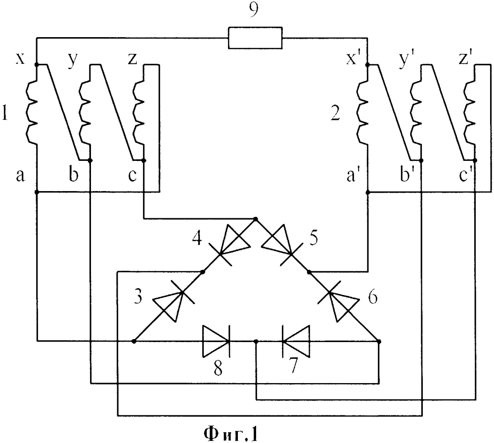 Трехфазный выпрямитель схема