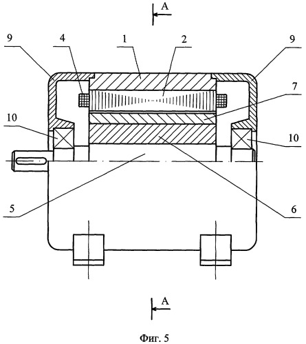 Бесконтактная магнитоэлектрическая машина с модулированной мдс якоря (патент 2414792)