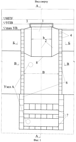 Резервный водосброс грунтовой плотины (патент 2498007)