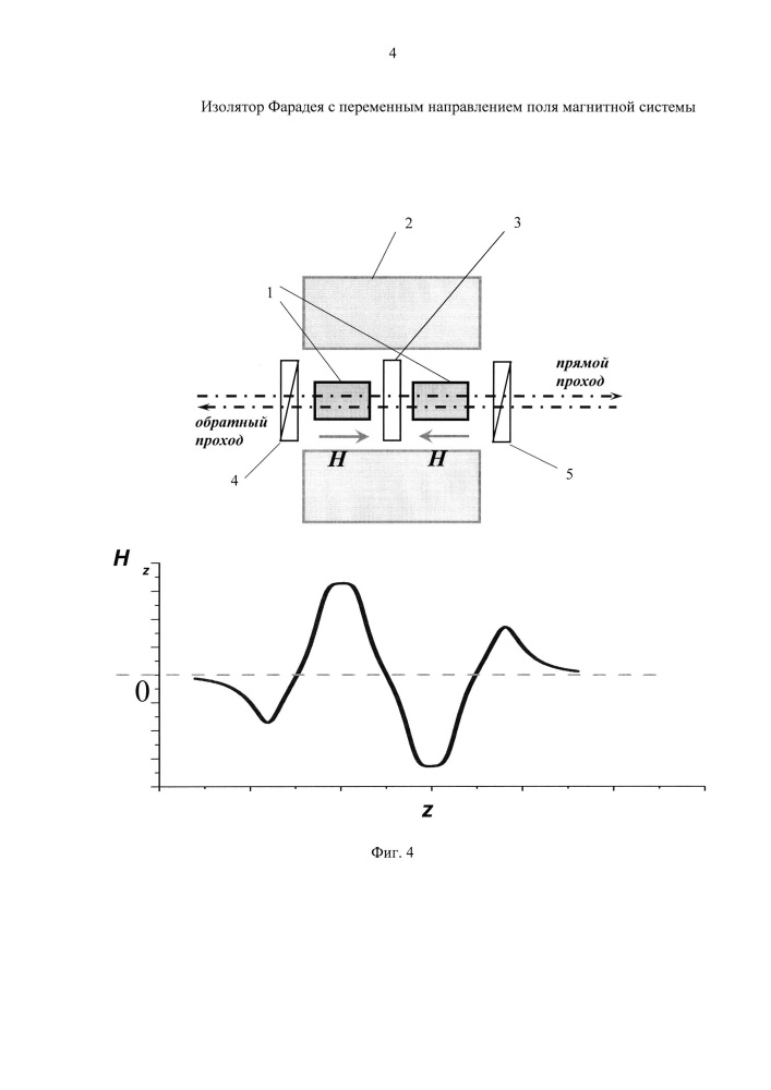 Изолятор фарадея с переменным направлением поля магнитной системы (патент 2646551)