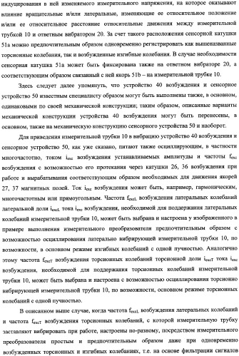 Кориолисов массовый расходомер, способ измерения массового расхода протекающей в трубопроводе среды, применение массового расходомера и способа измерения массового расхода протекающей в трубопроводе среды (патент 2339916)