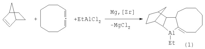 Способ получения 3-этил-3-алюминатетрацикло[12.2.1.02,13.04,12]гептадец-4-ена (патент 2375367)