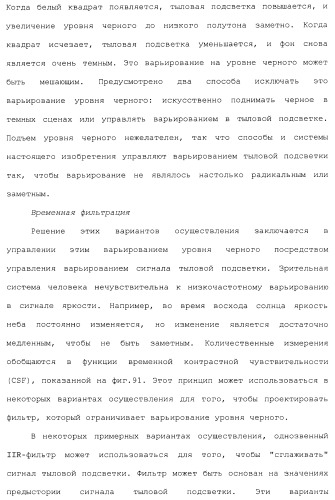 Способы и системы для управления источником исходного света дисплея с обработкой гистограммы (патент 2456679)