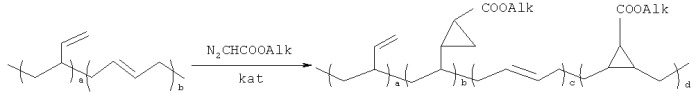 Способ получения полимеров, содержащих циклопропановые группы (патент 2445306)