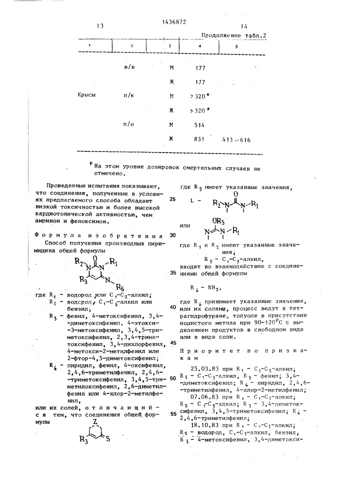 Способ получения производных пиримидина (патент 1436872)