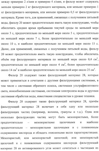 Материалы для водяных фильтров, соответствующие водяные фильтры и способы их использования (патент 2314142)