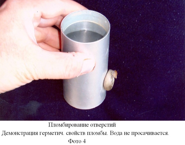 Способ пломбирования отверстий, способ клепки, способ крепления элементов в отверстиях стенок, способ формирования капсулы для осуществления данных способов (патент 2347131)