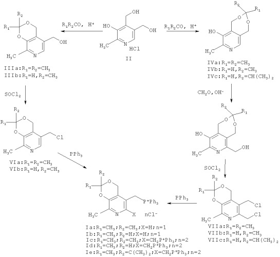 Фосфониевые соли на основе производных пиридоксина (патент 2466728)