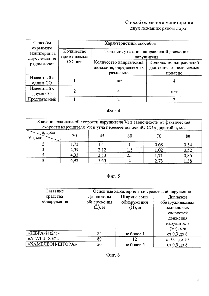 Способ охранного мониторинга двух лежащих рядом дорог (патент 2621597)