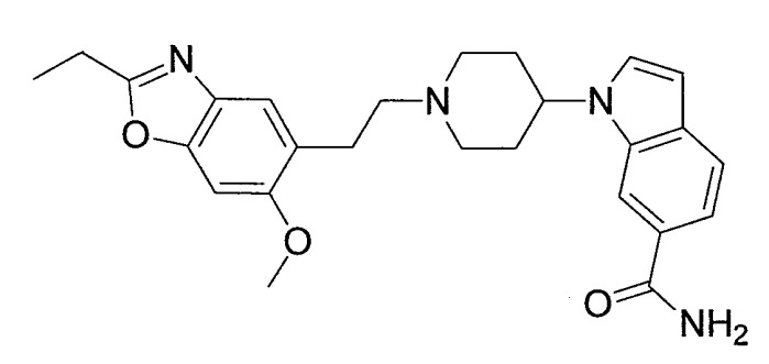 Производное индола, содержащее пиперидиновый цикл (патент 2332413)