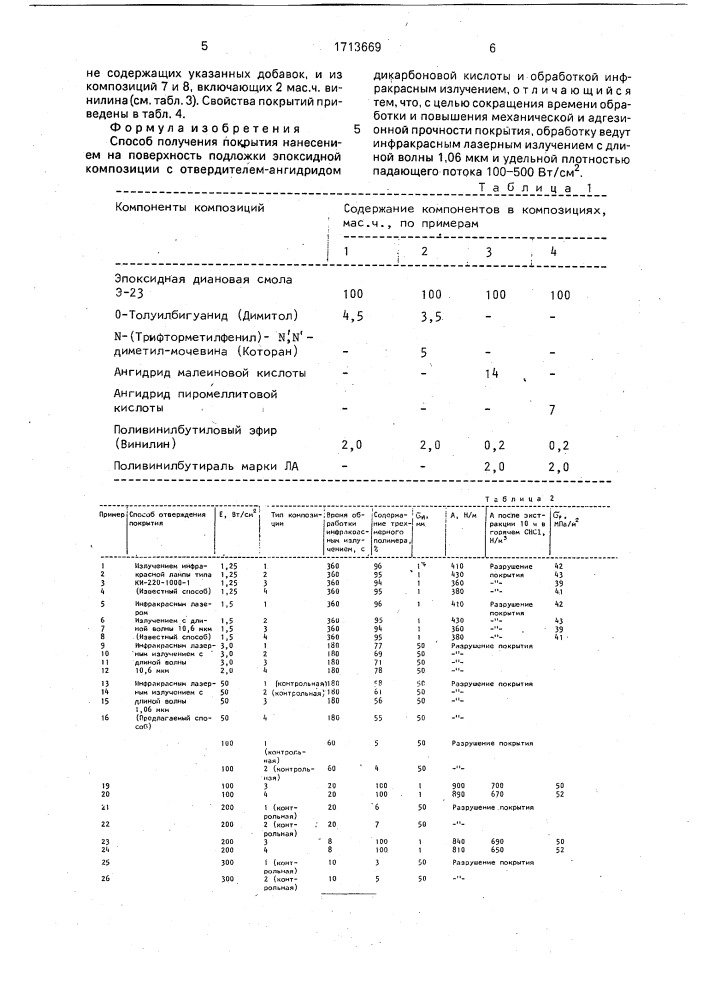 Способ получения покрытия (патент 1713669)