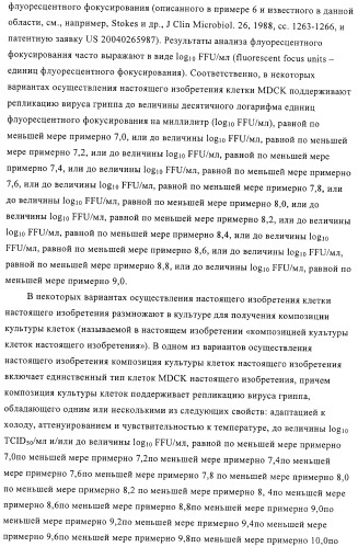 Линии клеток почки собаки майдин-дэрби (mdck), поддерживающие рост вирусов до высоких титров, и способ применения этих клеток в биореакторе (патент 2487935)