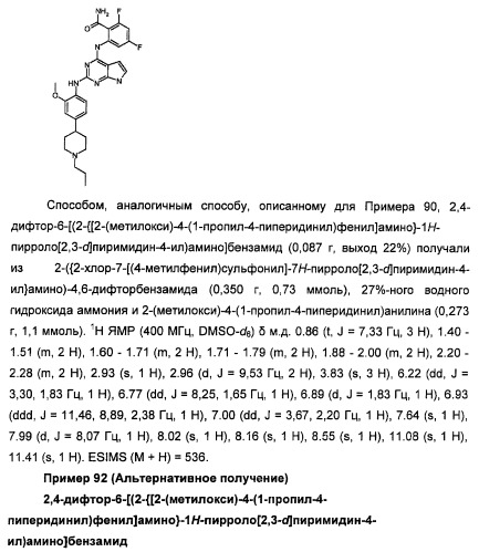Производные 2-[(2-(фениламино)-1н-пирроло[2,3-d]пиримидин-4-ил)амино]бензамида в качестве ингибиторов igf-1r для лечения рака (патент 2472797)