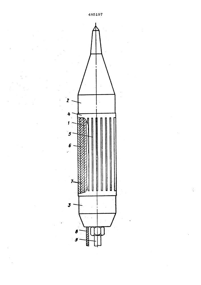 Устройство для образования скважин с одновременным замером плотности грунта (патент 485197)