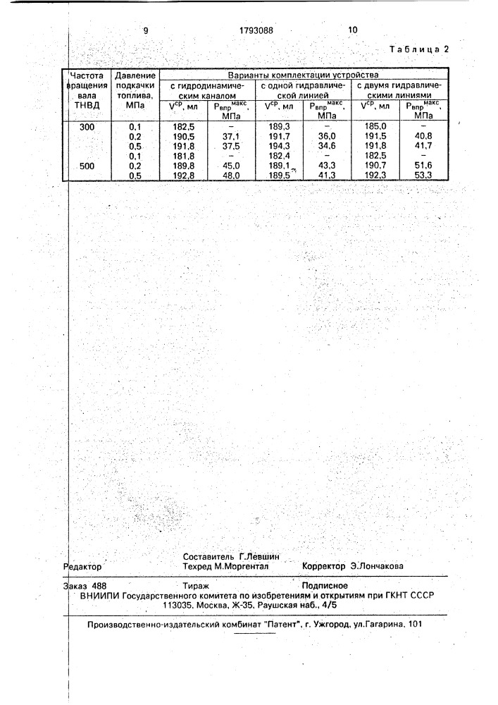 Система подачи топлива в дизель (патент 1793088)
