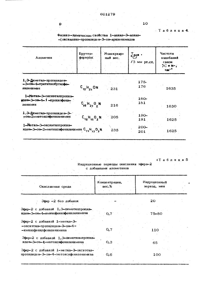 1-алкил-3-алкил(оксиалкил)-пропилиден3-он-ариленимин в качестве стабилизаторов смазочных масел (патент 601279)