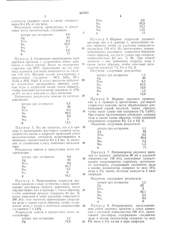 Катализатор для окислительного хлорированияэтилена (патент 317177)