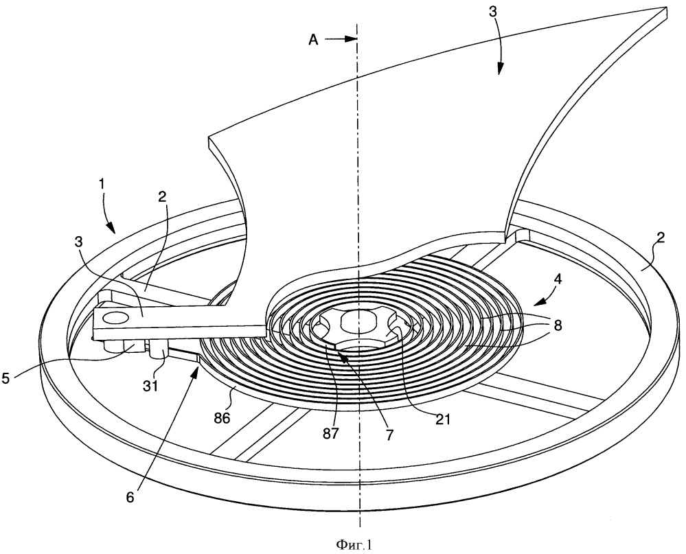 Подсвечиваемая балансирная пружина (патент 2596097)