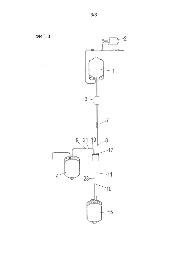 Мобильная система для происходящего с помощью силы тяжести разделения донорской крови (патент 2640799)