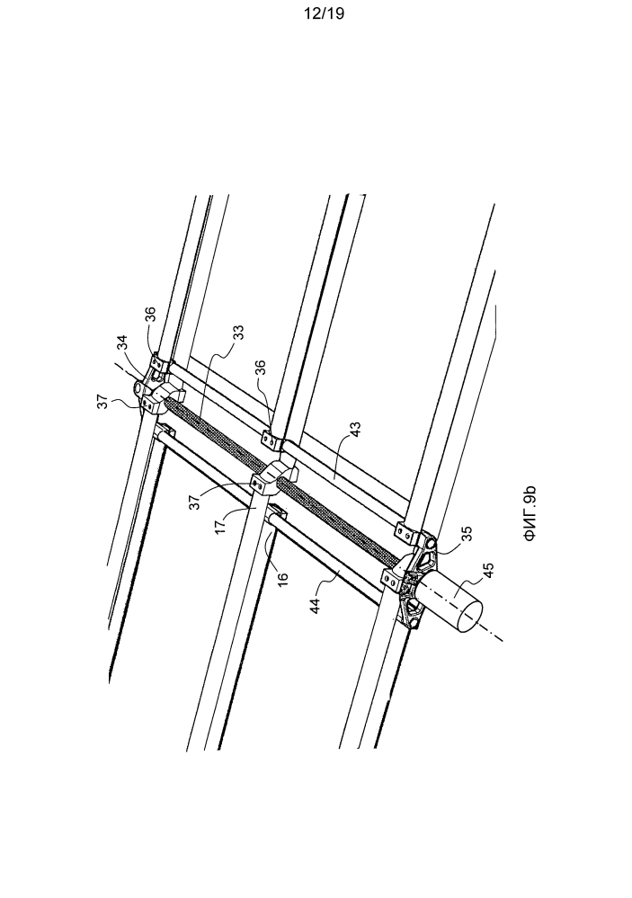 Устройство развертывания и свертывания гибкой конструкции, гибкая развертываемая конструкция и спутник, оборудованные таким устройством (патент 2641398)