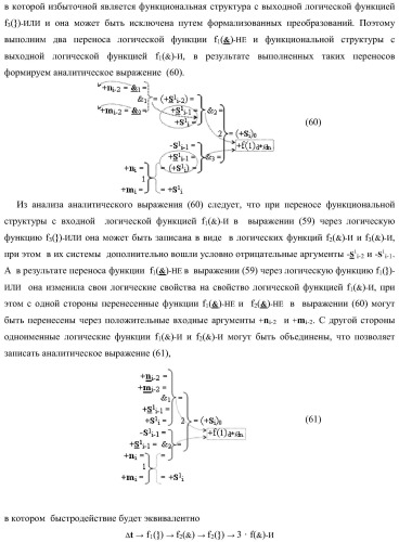 Функциональная входная структура сумматора с избирательным логическим дифференцированием d*/dn первой промежуточной суммы &#177;[s1 i] минимизированных структур аргументов слагаемых &#177;[ni]f(+/-)min и &#177;[mi]f(+/-)min (варианты) (патент 2424548)