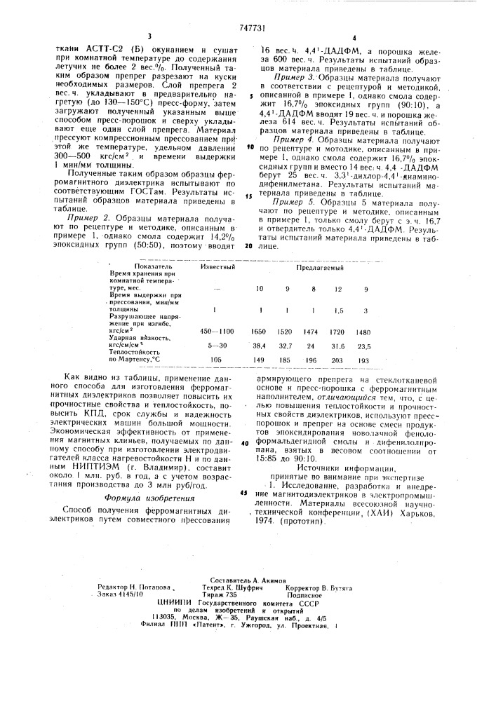 Способ получения ферромагнитных диэлектриков (патент 747731)