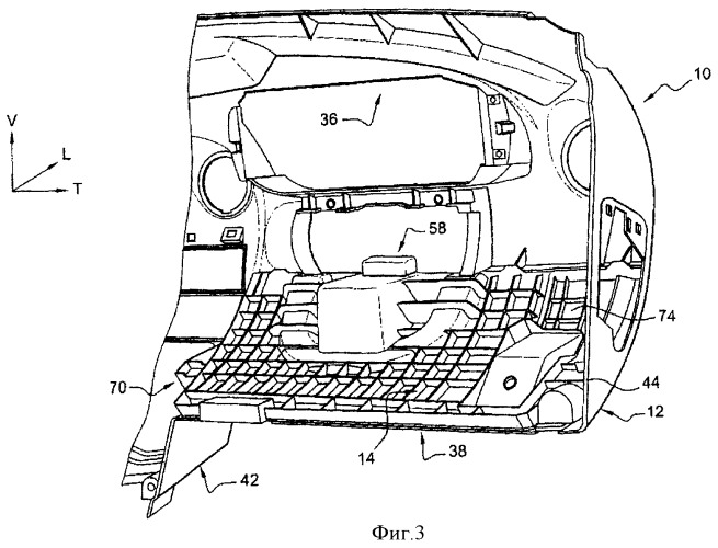 Приспособление для защиты коленей пассажира и приборная панель с таким защитным приспособлением (патент 2397083)