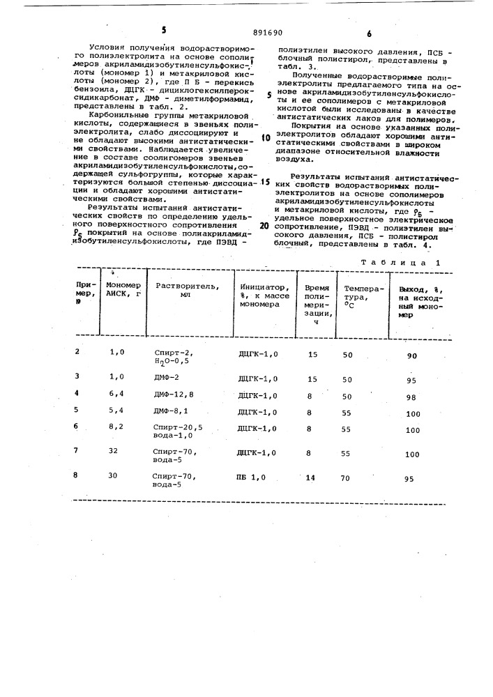 Способ получения полифункционального водорастворимого полиэлектролита (патент 891690)