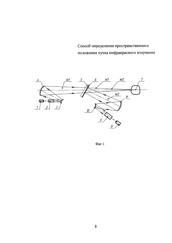 Способ определения пространственного положения пучка инфракрасного излучения (патент 2621477)