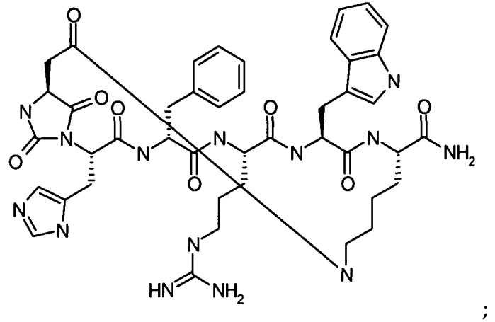 Лиганды меланокортиновых рецепторов, модифицированные гидантоином (патент 2450017)