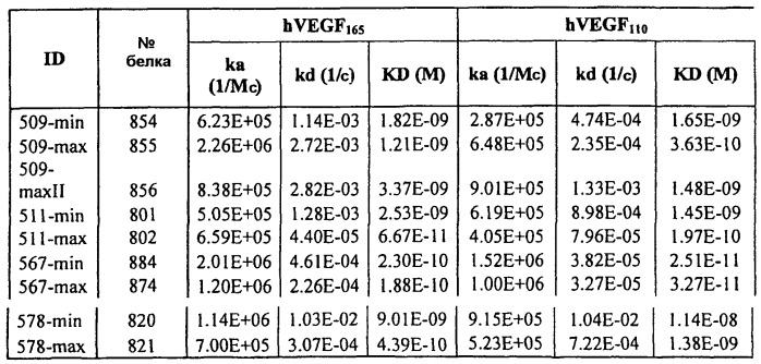 Стабильные и растворимые антитела, ингибирующие vegf (патент 2531523)