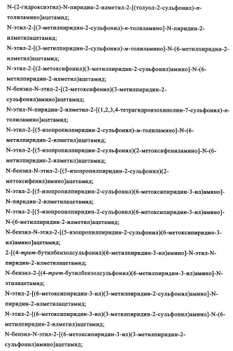 Производные сульфониламиноуксусной кислоты и их применение в качестве антагонистов рецепторов орексина (патент 2334735)