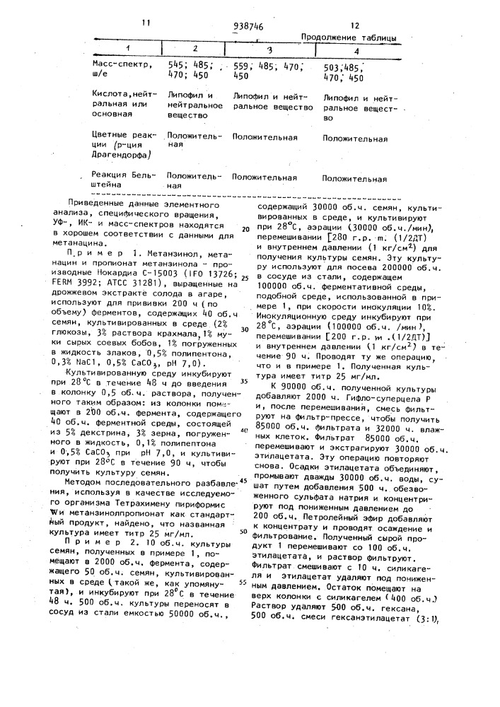 Способ получения алкалоидов метанзинола, метанацина и пропионата метанзинола (патент 938746)