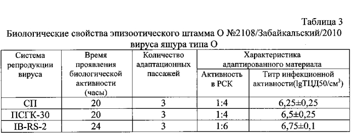 Штамм o №2108/забайкальский/2010 вируса ящура aphtae epizooticae типа о для изготовления биопрепаратов для диагностики ящура типа о (патент 2575801)