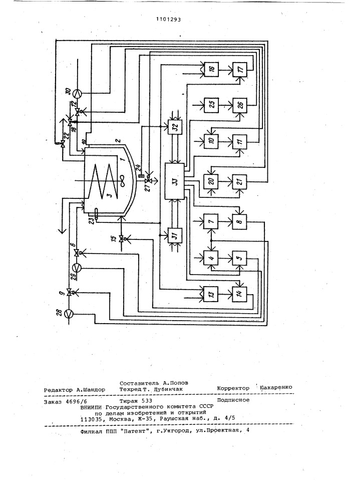 Способ управления процессом синтеза борных эфиров в реакторе полунепрерывного действия (патент 1101293)