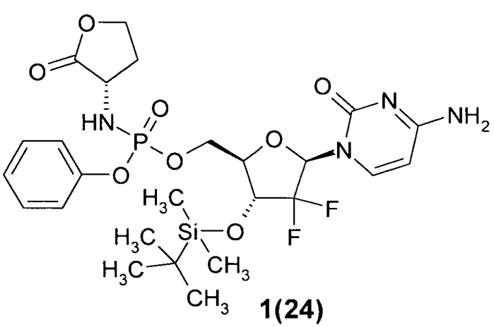Замещенные (2r,3r,5r)-3-гидрокси-(5-пиримидин-1-ил)тетрагидрофуран-2-илметил арил фосфорамидаты (патент 2553996)