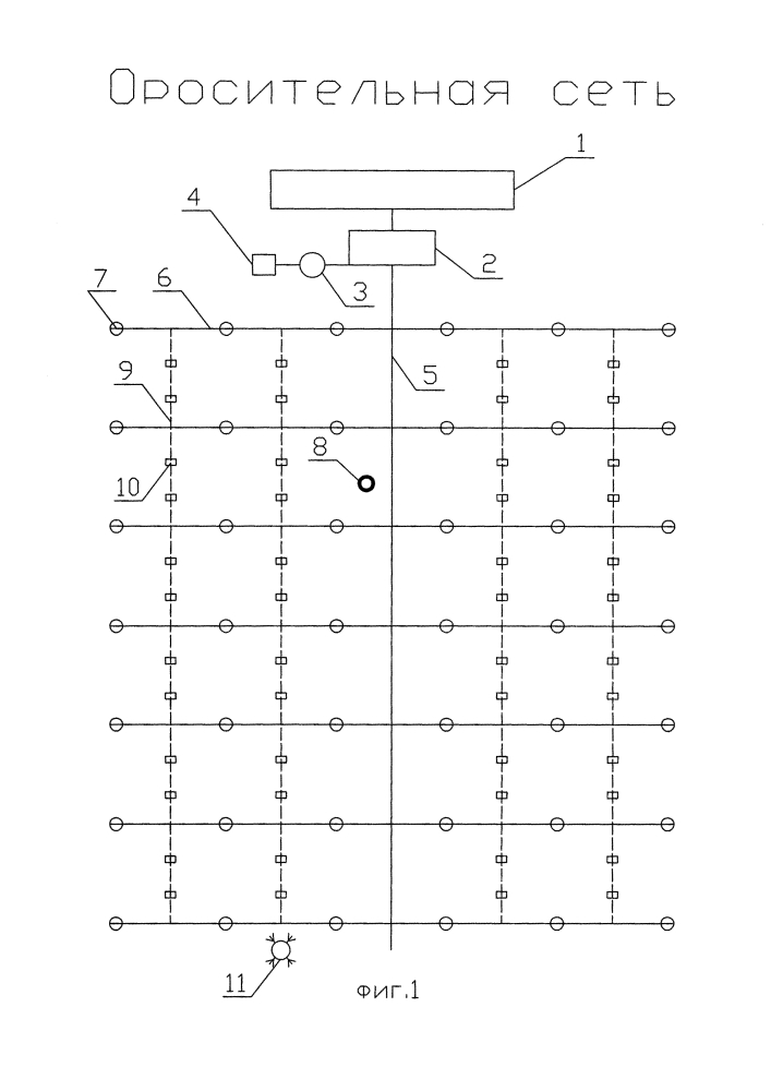 Оросительная сеть (патент 2620008)