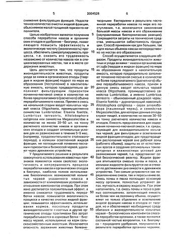 Способ переработки подстилочного навоза и устройство для его осуществления (патент 2004528)