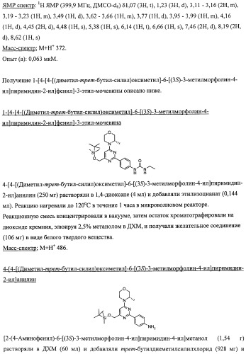 Производные морфолинопиримидина, полезные для лечения пролиферативных нарушений (патент 2440349)