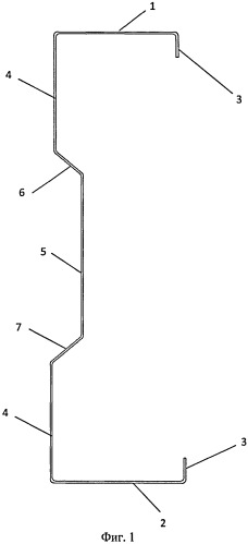Гнутый стальной профиль и составной строительный элемент на его основе (патент 2478764)