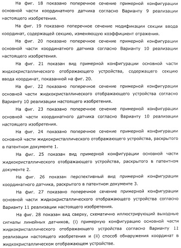 Координатный датчик, электронное устройство, отображающее устройство и светоприемный блок (патент 2491606)