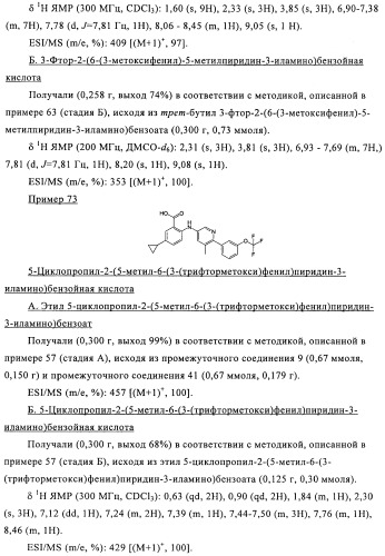 Производные азабифениламинобензойной кислоты в качестве ингибиторов dhodh (патент 2481334)